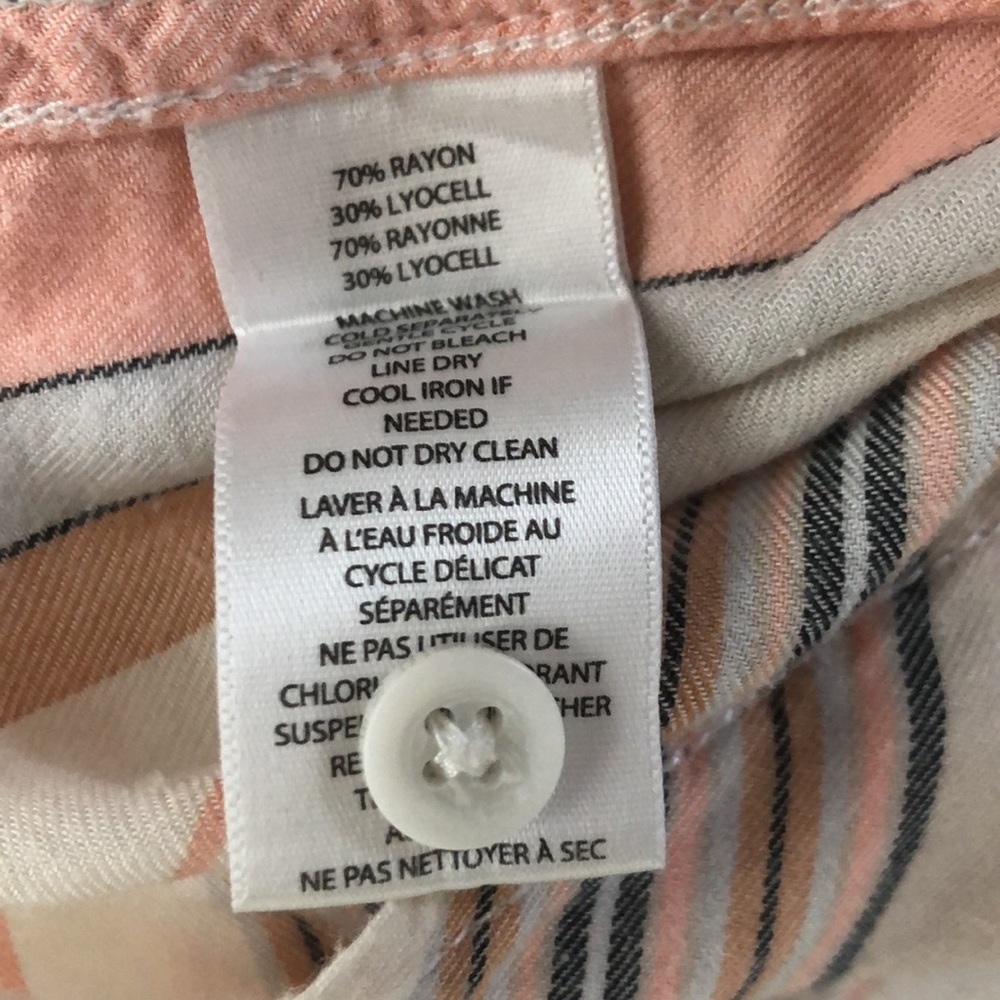 Beach Lunch Lounge Button Down Lines - image 6